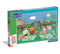 Clementoni - Puzzle Enfant Peppa Pig Maxi 24 Pièces - 3 Ans et + - Jeu de société Premier Puzzle - Idée Cadeau