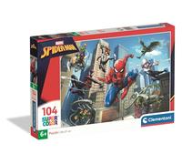 Clementoni - Puzzle Enfant Spider-Man 104 Pièces - 6 Ans et + - Jeu de société Action, Super-héros Marvel, réflexion - Idée Cadeau