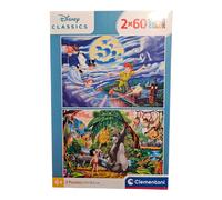 Clementoni Puzzle Enfants à Partir De 5 Ans - Peter Pan & Le la Jungle 2x60