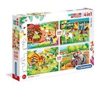 Clementoni puzzle Ferme 4 puzzles 20/60 pièces G