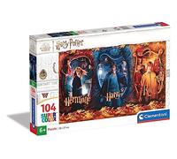Clementoni | Puzzle Harry Potter 104 Pièces pour Enfants 6 Ans + | 37,9 x 26,9 cm | Supercolor | Jeu de Société Enfant | Activité Magique | Développement Cognitif | Activité sans Ecran
