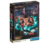 Puzzle Harry Potter Compact Box Adultes 1000 Pièces 70x50 cm Dès 14 Ans | Scène emblématique et mystérieuse du monde des sorciers à assembler bien soi-même | boîte compacte | idée cadeau original