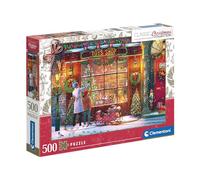 Clementoni - Puzzle l'Ancien Magasin de Noël de 500 pièces - Designs Tendances, Une Impression de Qualité - Stimule Le Sens de la Logique et la Motricité Fine - Dès 14 Ans - Fabriqué en Italie