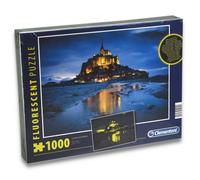 Clementoni Puzzle Le Mont Saint Michel Fluorescent 1000 Pièces Puzzle Loisirs