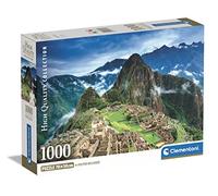 Clementoni | Puzzle Machu Picchu pour Adultes 10 Ans+ | 1000 Pièces | Format 70 x 50 cm | Poster Inclus | Représentation Panoramique d’Un Site Inca | Activité Apaisante, Observation et Concentration