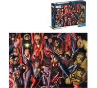 Clementoni Puzzle Marvel 1000 pièces adulte - Puzzle adulte en 70 x 50 cm - Clementoni 39857