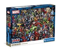 Clementoni | Puzzle Marvel 1000 Pièces pour Adultes 10 Ans+ | Puzzle Impossible Super-Héros | Illustration Détail Dense | Poster Inclus | 70 x 50 cm | Jeu Calme et Concentration | Activité sans Écran