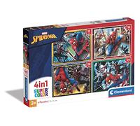 Clementoni | Puzzle Marvel Spider-Man - 4 Puzzles Progressifs Enfant 3 Ans+ | 12, 16, 20, 24 Pièces | Supercolor | Jeu Éducatif Calme | Motricité Fine | Idée Cadeau Fille et Garçon