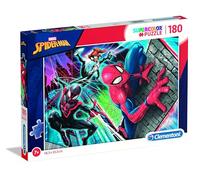 Clementoni | Puzzle Marvel Spider-Man Supercolor pour Enfants 7 Ans+ | 180 Pièces | Spider-Gwen, Miles Morales et Spider-Man | Activité Calme et Logique | Carton Recyclé | Pièces Remplaçables