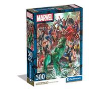 Clementoni Puzzle Marvel The Avengers 500 Pièces, Puzzle pour Adultes 14-99 Ans, Fabriqué en Italie, 35546