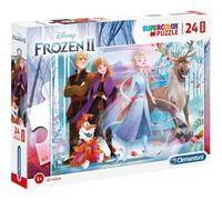 Clementoni - 28513 - Supercolor Puzzle - Disney La Reine des Neiges 2-24 Maxi pièces, Puzzle pour Enfants