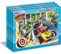 CLEMENTONI Puzzle Mickey et les pilotes de course : course 15 pièces