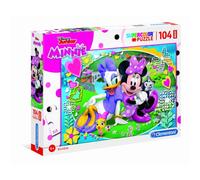 Clementoni - 23708 - Disney SuperColor - Disney Junior - Minnie - 104 Pièces - Puzzle - Jeu de Création et Logique pour Enfants à partir de 4 Ans et plus