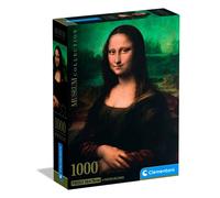 Clementoni Puzzle pour adultes HQC Museum Mona Lisa Compact 1000 pièces Fabriqué en Italie 37094