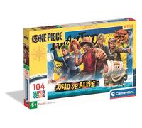 Clementoni | Puzzle One Piece pour Enfants 6 Ans+ | 104 Pièces | Dimensions 38 x 27 cm | Développement Logique et Manuel | Activité sans écran | Idée Cadeau Enfant