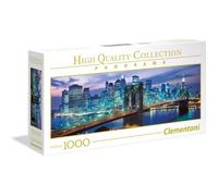 Clementoni - Puzzle Panorama - 1000 pièces - New York Brooklyn Bridge - Architecture et monument - Adulte - Fabriqué en Italie