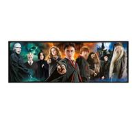 Clementoni Puzzle panoramique Harry Potter 1000 pièces pour adultes – Poster inclus, 98×33 cm
