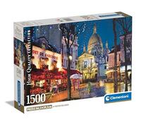 Clementoni | Puzzle Paris Montmartre pour Adultes 18 Ans+ | 1500 Pièces | Poster Inclus | Dimensions 84,3 x 59,2 cm | Matériaux Recyclés | Haute Qualité Visuelle | Jeu de Societé Calme | Ideé Cadeau