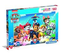 Clementoni | Puzzle Pat Patrouille 180 Pièces pour Enfants 7 Ans+ | Supercolor | Jeu Éducatif Recyclé| 48,5 x 33,5 cm | Activité Ludique Conçue en Italie | Idée Cadeau Jeu de Société