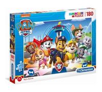 Clementoni | Puzzle Pat Patrouille 180 Pièces pour Enfants 7 Ans+ | Supercolor | Jeu Éducatif Recyclé| 48,5 x 33,5 cm | Activité Ludique Conçue en Italie | Idée Cadeau Jeu de Société
