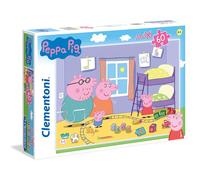 Clementoni – Puzzle Peppa Pig Supercolor 26438 – 60 Maxi Pièces – à partir de 3 ans