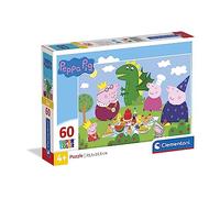 Clementoni | Puzzle Peppa Pig Supercolor pour Enfants 4 Ans+ | 60 Pièces | Motricité Observation | Jeu Calme et Éducatif | Carton Recyclé | Pièces Remplaçables | Jeu sans Ecran | Ideé Cadeau
