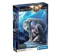Clementoni Puzzle Anne Stokes Protector Compact Box 1000 pièces pour adultes Fabriqué en Italie