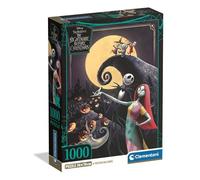 Clementoni - Puzzle pour Adultes 1000 Pièces, Disney Nightmare Before Xmas Compact Box, Fabriqué en Italie, 37060
