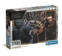 Clementoni - Puzzle pour Adultes 1000 Pièces, Game of Thrones Compact Box, Fabriqué en Italie, 39962