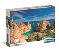 Clementoni - Puzzle pour Adultes 1000 Pièces, HQC Algarve Bay - Compact Box, Fabriqué en Italie, 39989