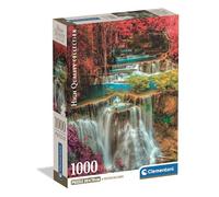 Clementoni - Puzzle pour Adultes 1000 Pièces, HQC Colourful Thai Falls Compact Box, Fabriqué en Italie, 39984