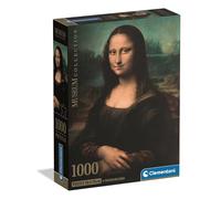 Clementoni Puzzle pour adultes HQC Museum Mona Lisa Compact 1000 pièces Fabriqué en Italie 37094