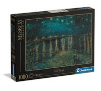 Clementoni - Puzzle pour Adultes 1000 Pièces, HQC Museum - S. Night Over The Rhone Fabriqué en Italie, 37089