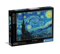 Clementoni - Puzzle pour Adultes 1000 Pièces, HQC Museum - The Starry Night Fabriqué en Italie, 39995