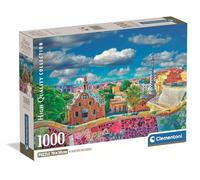 Clementoni - Puzzle pour adultes Park Güell (Barcelone) 1000 pièces - Fabriqué en Italie