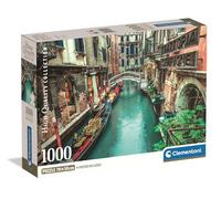 Clementoni Puzzle 1000 pièces Canaux de Venise - avec poster, boîte compacte, fabriqué en Italie