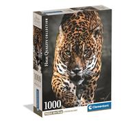 Clementoni - Puzzle pour Adultes 1000 Pièces, HQC Walk of The Jaguar Compact Box, Fabriqué en Italie, 39947