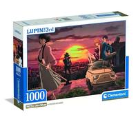 Clementoni - Puzzle pour Adultes 1000 Pièces, Lupin III Compact Box, Fabriqué en Italie, 37054