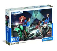 Clementoni - Puzzle pour Adultes 1000 Pièces, Lupin III Compact Box, Fabriqué en Italie, 37055