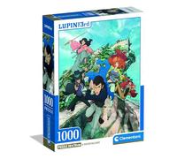 Clementoni – Puzzle 1000 pièces Lupin III – Compact Box – Fabriqué en Italie – 37068