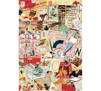 Clementoni - Puzzle pour Adultes 1000 Pièces, More is More - Books&Writing Compact Box, Fabriqué en Italie, 37074