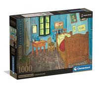 Clementoni - Puzzle pour Adultes 1000 Pièces, Museum- Bedroom in Arles Compact Box, Fabriqué en Italie, 39968