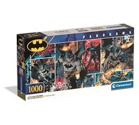 Clementoni - Puzzle 1000 pièces Panorama Batman Compact Box - DC Comics - Fabriqué en Italie