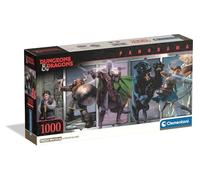 Clementoni - Puzzle pour Adultes 1000 Pièces, Panorama Dungeons&Dragons Compact Box, Fabriqué en Italie, 39501