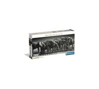 Clementoni - Puzzle pour Adultes 1000 Pièces, Panorama HQC Herd of Giants Compact Box, Fabriqué en Italie, 39895