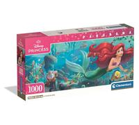 Clementoni Puzzle pour adultes Panorama The Little Mermaid 1000 pièces Compact Box (Walt Disney)