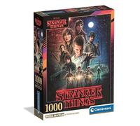 Clementoni - Puzzle pour Adultes 1000 Pièces, Stranger Things - Compact Box, Fabriqué en Italie, 39978