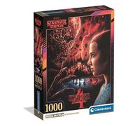 Clementoni - Puzzle pour Adultes 1000 Pièces, Stranger Things - Compact Box, Fabriqué en Italie, 39981