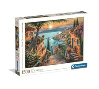 Clementoni - Puzzle pour Adultes 1500 Pièces, HQC Steps to The Harbor Fabriqué en Italie, 31726