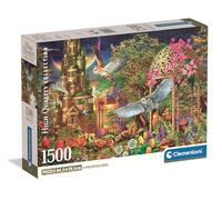 Clementoni - Puzzle pour Adultes 1500 Pièces, HQC Woodland Fantasy Garden Compact Box, Fabriqué en Italie, 31741
